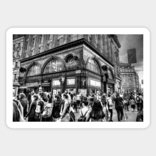 Oxford Circus, London, UK, Black And White Sticker